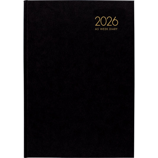 2026 Diary Collins Windsor A5 Week to View Black