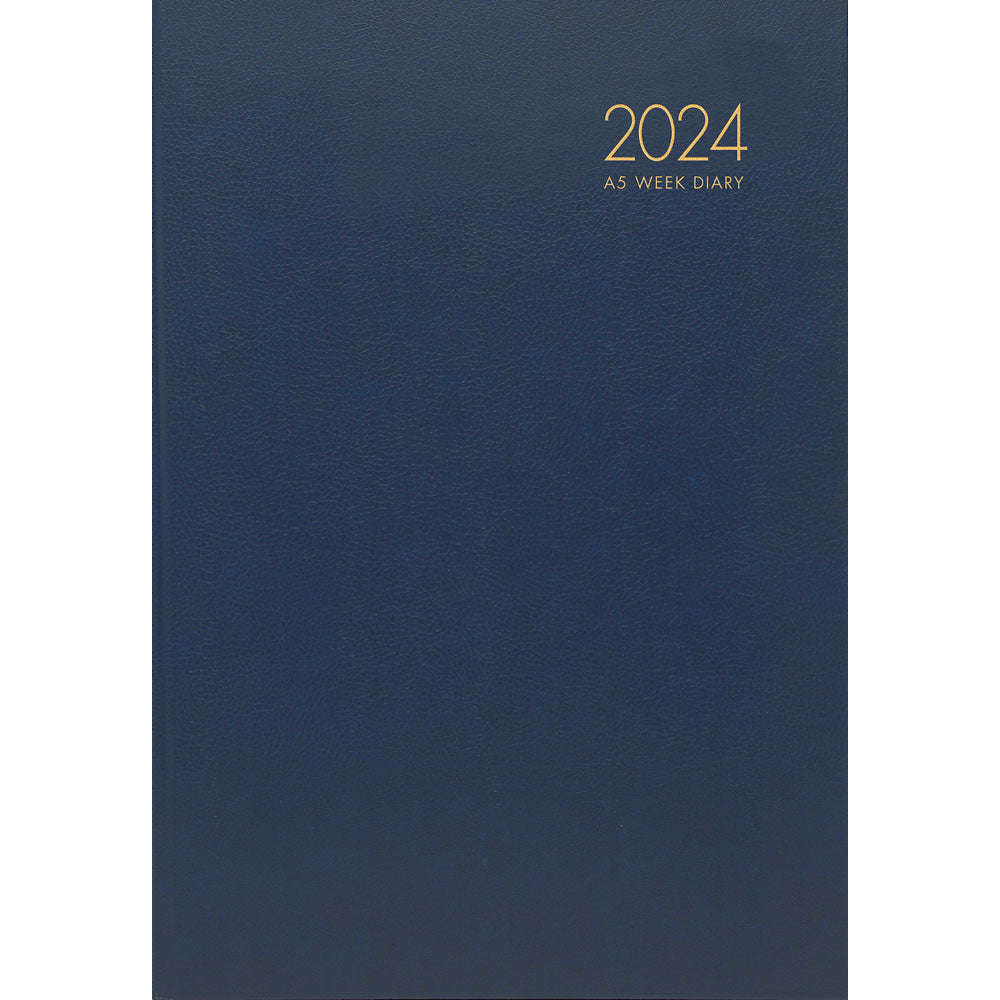 2024 Diary Milford Windsor A5 Week to View Navy