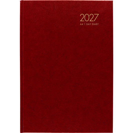 Diary 2027 Windsor A41 Day To Page Red