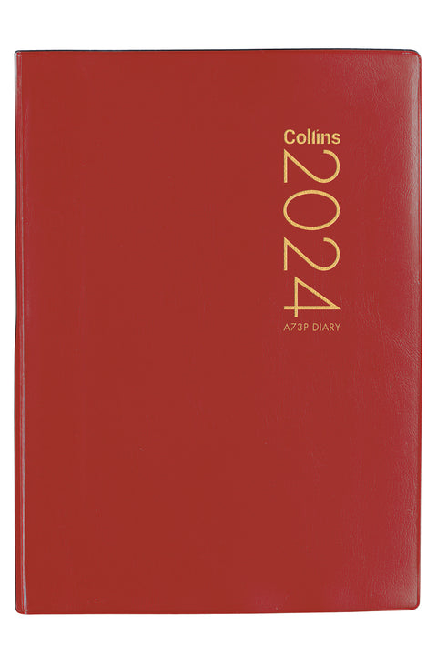 2024 Diary Collins A73P Week to View Red