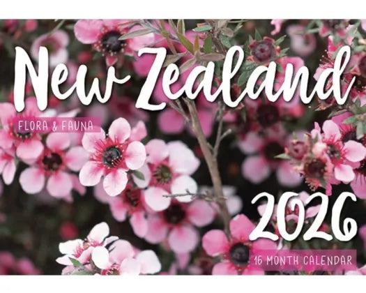 2026 New Zealand Flora and Fauna Wall Calendar