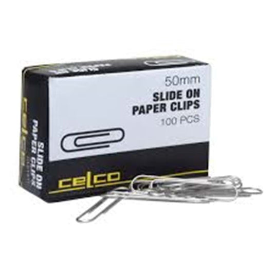 Celco Paper Clips 50mm Pk 100 Round