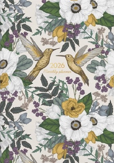 Diary 2026 Collins A4 Monthly Planner Birds