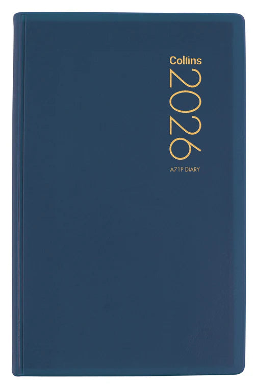Diary 2026 Collins A71P Day to Page Blue