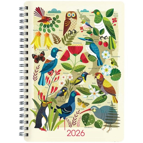 Diary 2026 Collins A53 Week To View Kiwi Vibe Assorted Designs