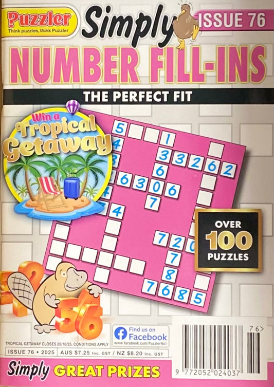Puzzler Simply Number Fill Ins
