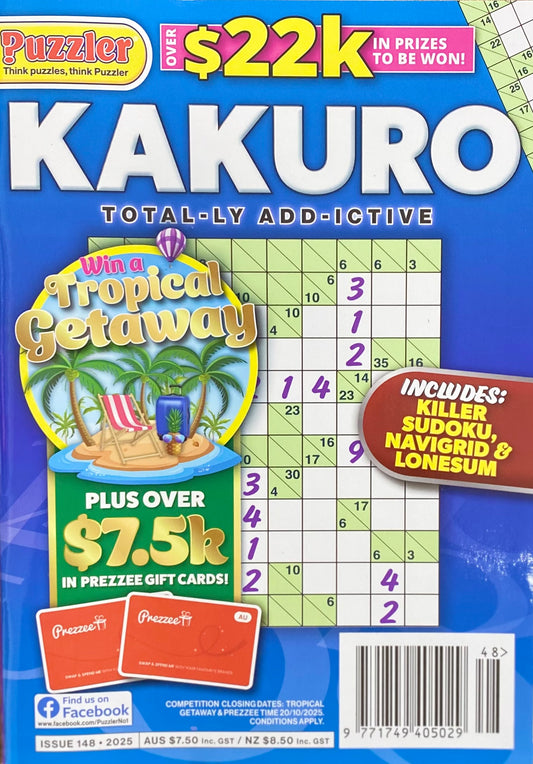 Puzzler Kakuro Magazine