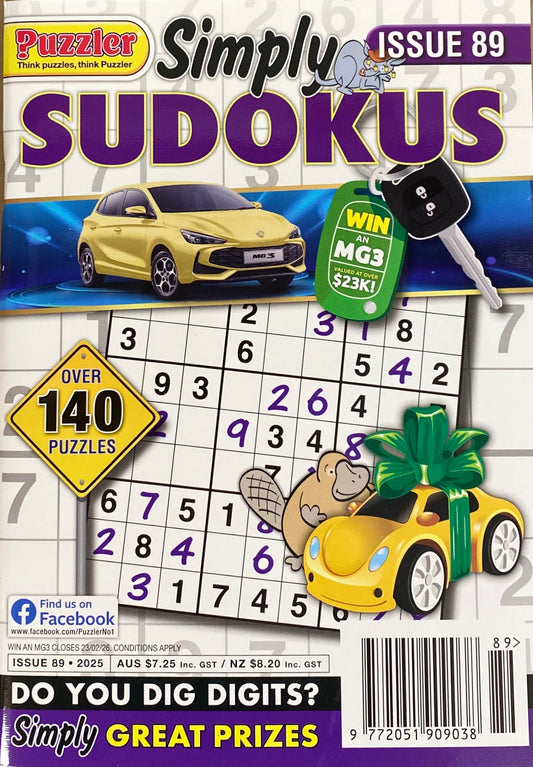 Puzzler Simply Sudoku Magazine