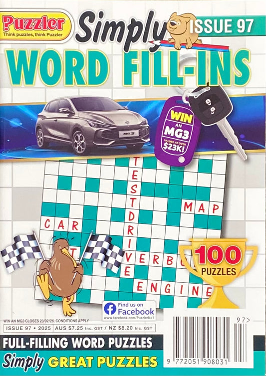 Puzzler Simply Word Fill Ins