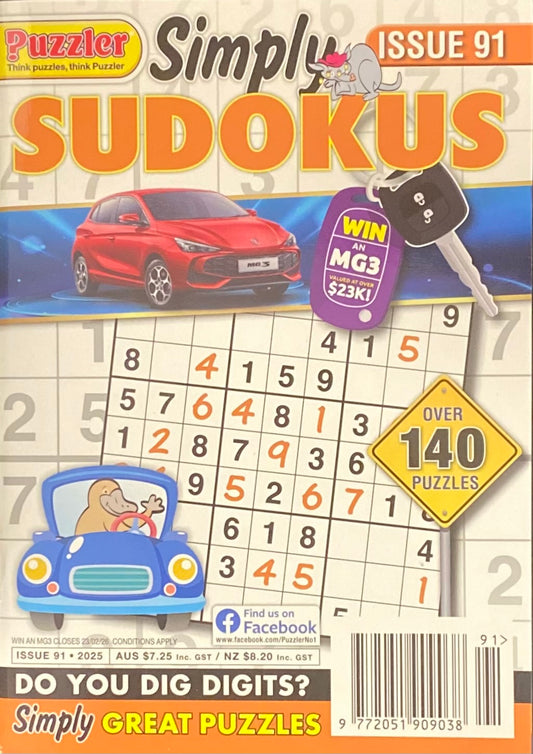 Puzzler Simply Sudoku Magazine