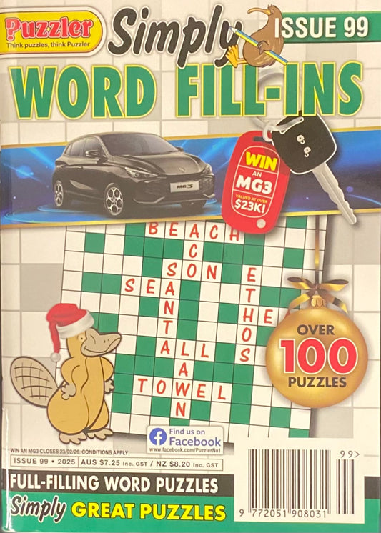 Puzzler Simply Word Fill Ins