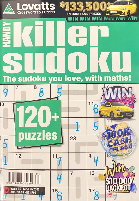 Lovatts Handy Killer Sudoku