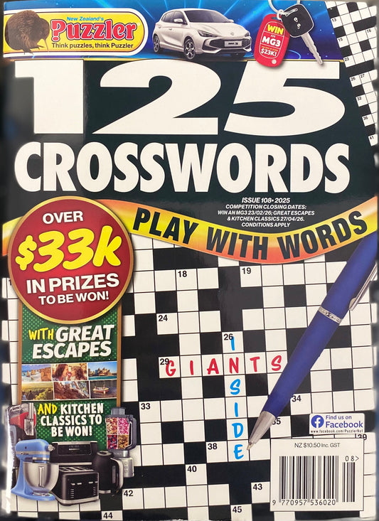 Puzzler 125 Crosswords