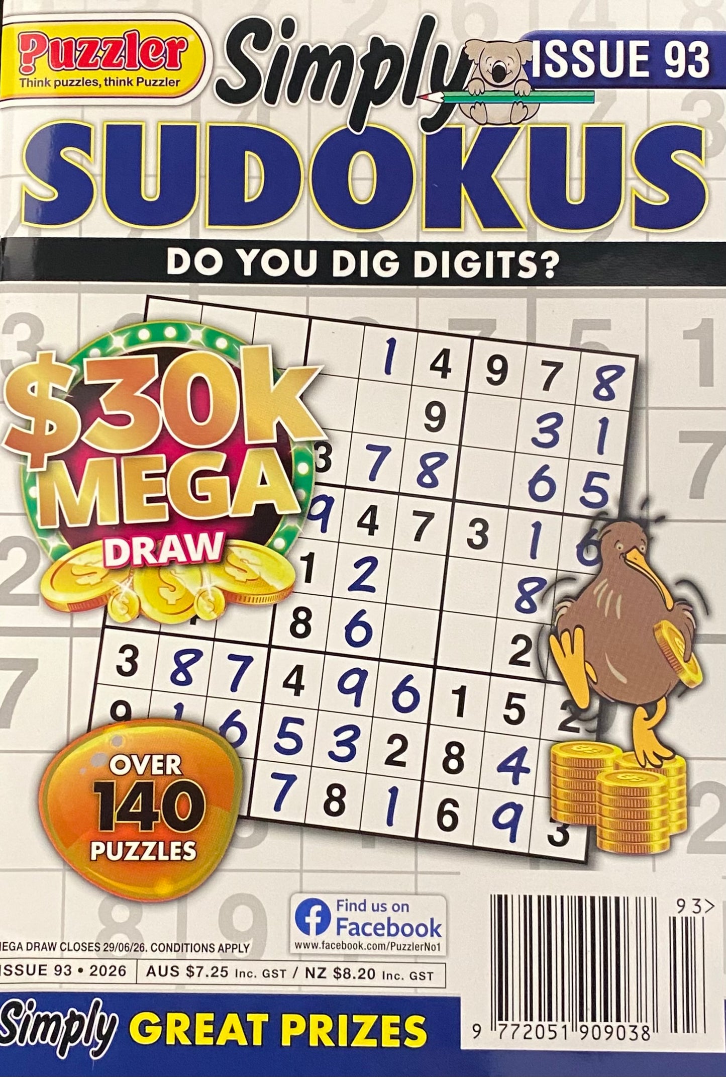 Puzzler Simply Sudoku Magazine