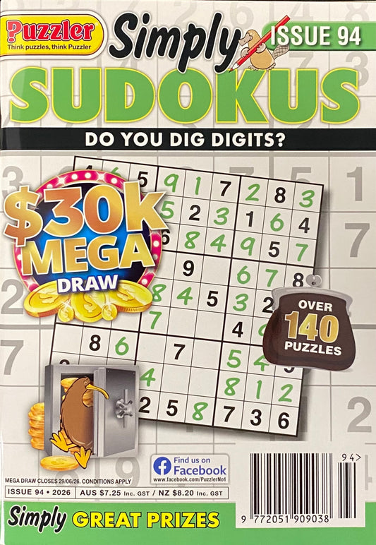 Puzzler Simply Sudoku Magazine