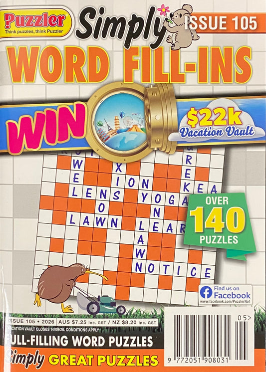 Puzzler Simply Word Fill Ins