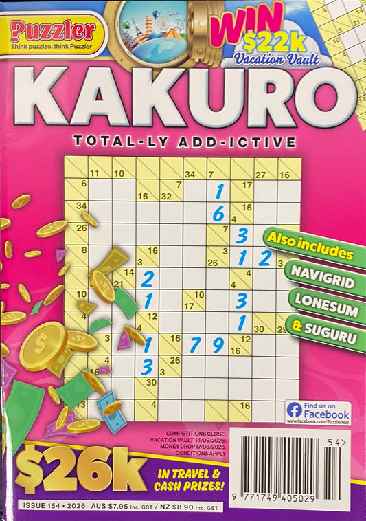 Puzzler Kakuro Magazine
