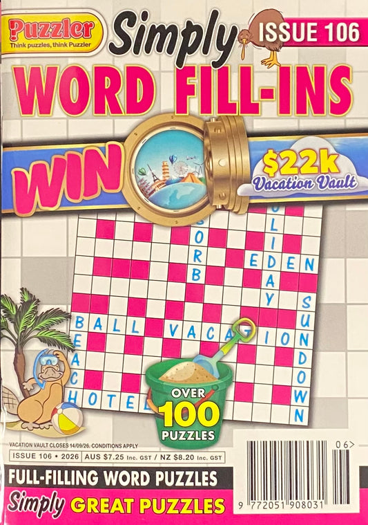 Puzzler Simply Word Fill Ins