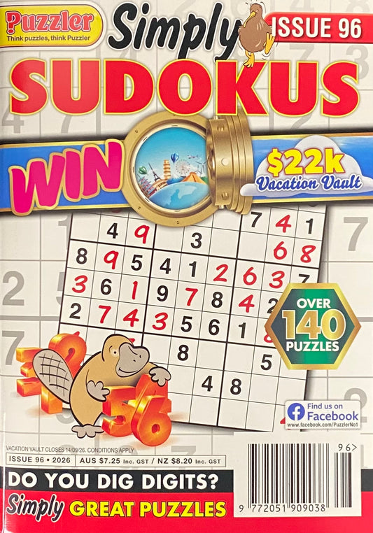 Puzzler Simply Sudoku Magazine