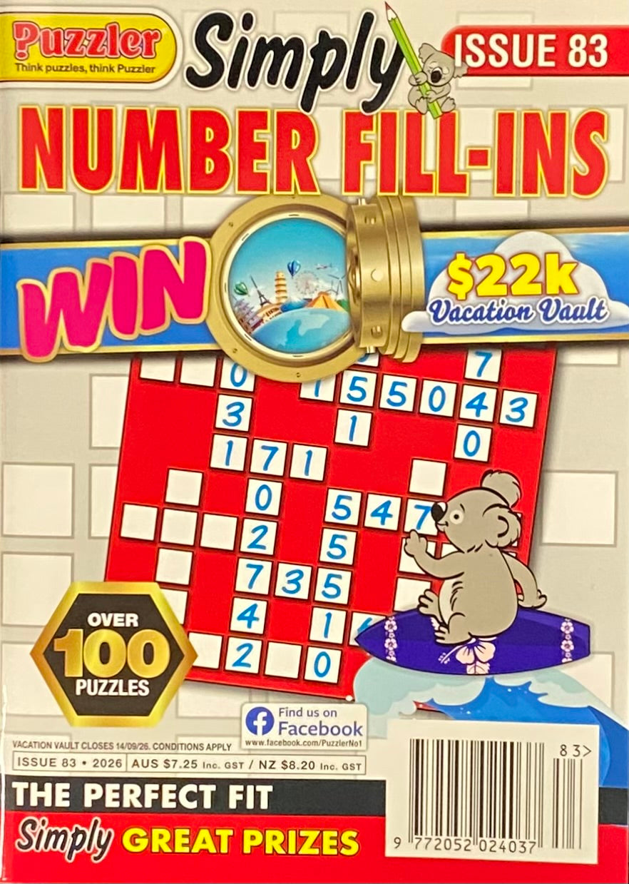 Puzzler Simply Number Fill Ins