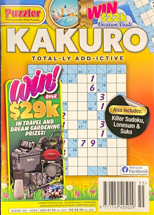 Puzzler Kakuro Magazine