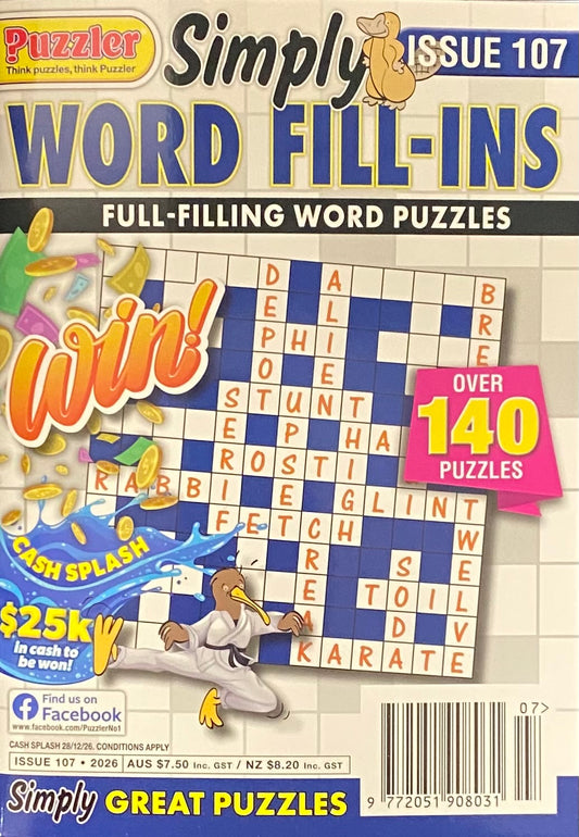 Puzzler Simply Word Fill Ins