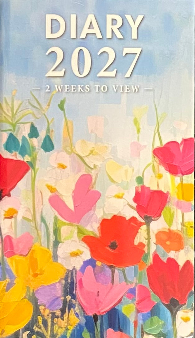 Diary 2027 2 Weeks To View Floral