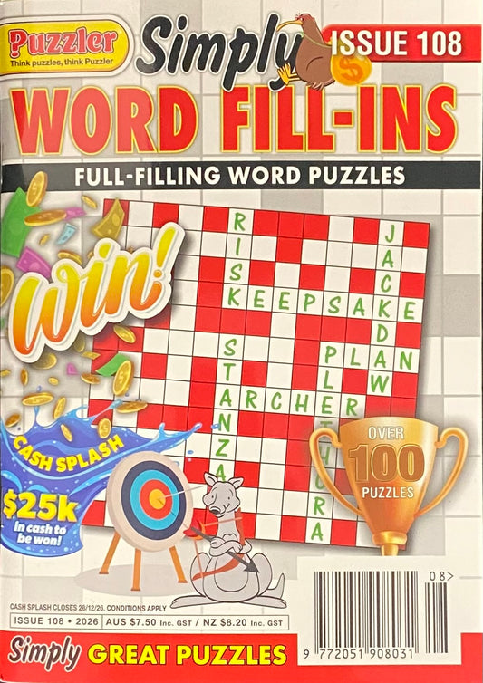 Puzzler Simply Word Fill Ins