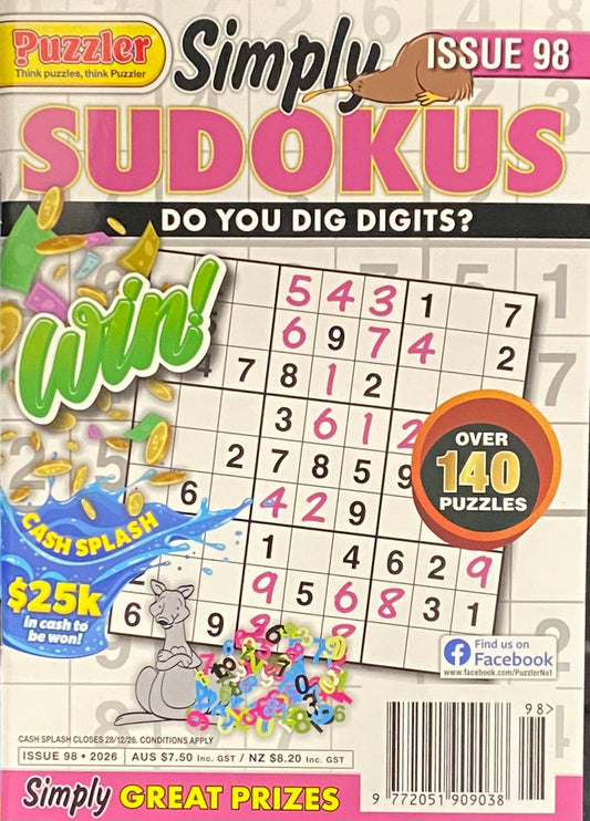 Puzzler Simply Sudoku Magazine