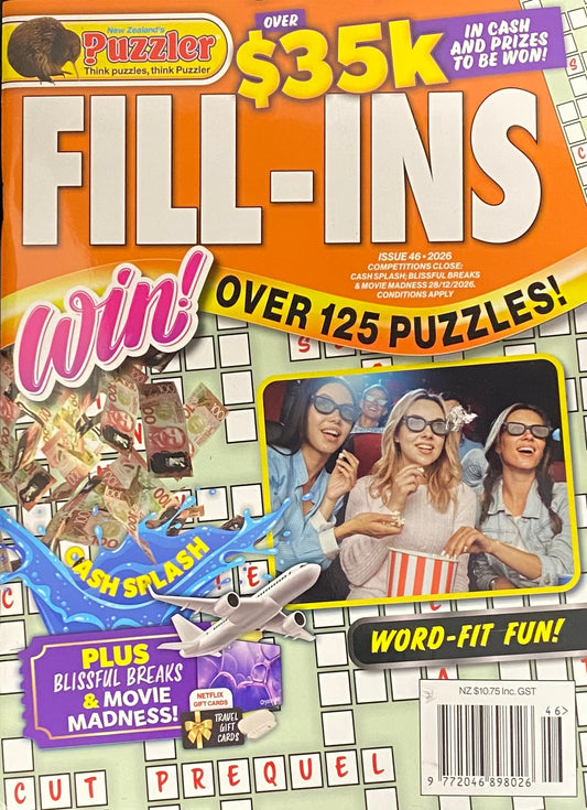 Puzzler Fill-Ins Puzzle Book