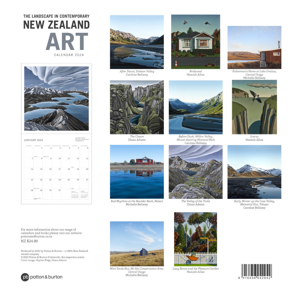 2024 The Landscape In Contemporary New Zealand Art Calendar