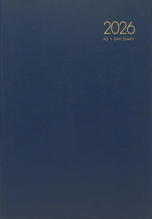 Diary 2026 Collins Windsor A51 Day to Page Navy