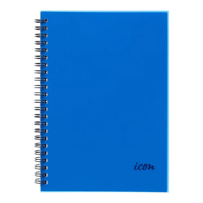 Icon Spiral Notebook A5 200 Pages Blue
