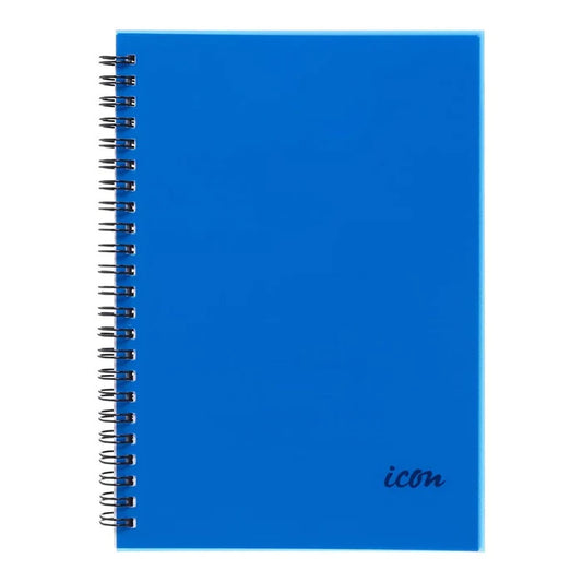 Icon Spiral Notebook A5 200 Pages Blue