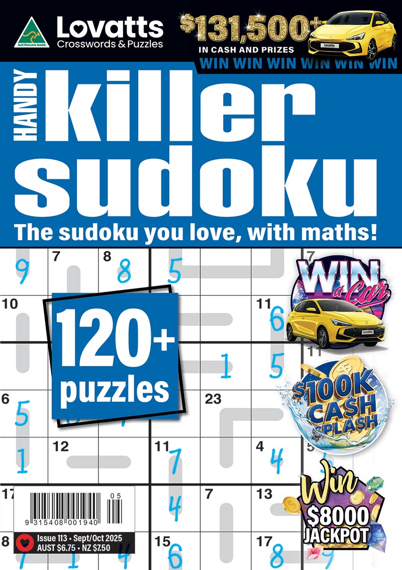 Lovatts Handy Killer Sudoku