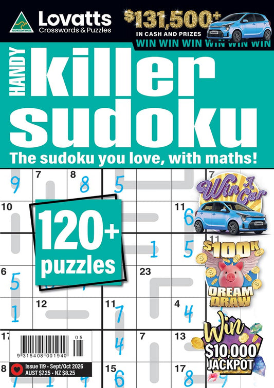 Lovatts Handy Killer Sudoku