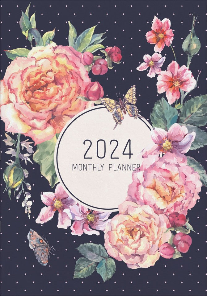 Diary 2024 Collins Monthly Planner A5 Botanical