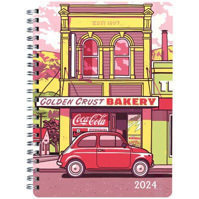 2024 Diary Collins A53 Cities Wiro Week to View Assorted
