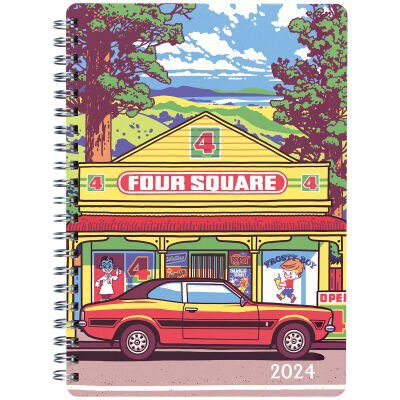 2024 Diary Collins A53 Cities Wiro Week to View Assorted