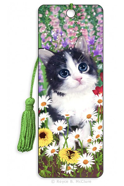 Bookmark Kitten Flowerbed - City Books & Lotto