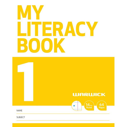 Warwick My Literacy Book 1 14mm Ruled 64 Page - City Books & Lotto