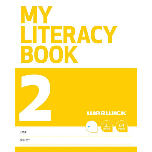 Warwick My Literacy Book 2 12mm Ruled 64 Page - City Books & Lotto