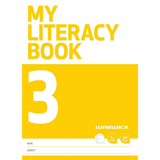 Warwick My Literacy Book 3 7mm Ruled 64 Page - City Books & Lotto