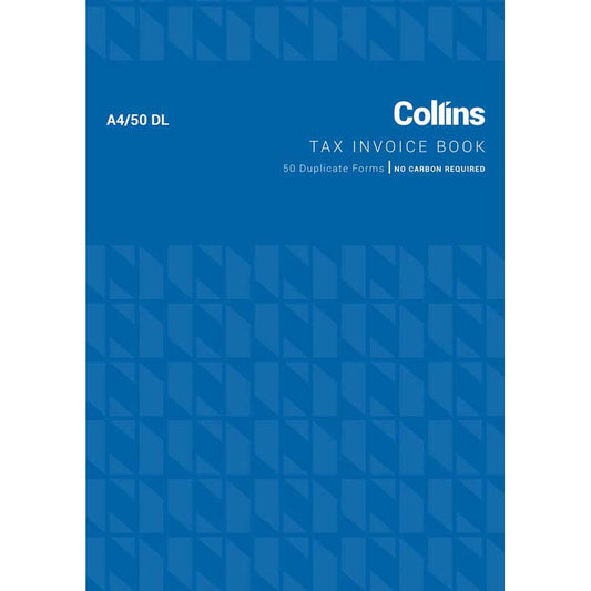 Invoice Book Collins A4/50 DL 50 Lf NCR - City Books & Lotto