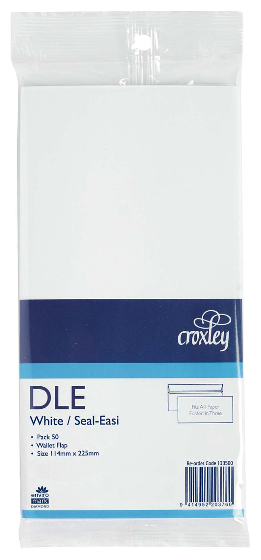 Croxley Envelope DLE Seal Easi 50 Pack - City Books & Lotto