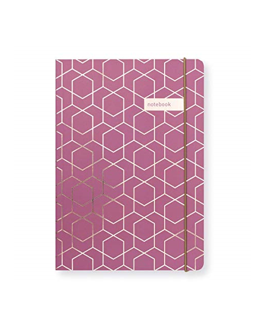 Matilda Myres Notebook Rose Gold Foil Plum A5 192 Page MY20-06 - City Books & Lotto