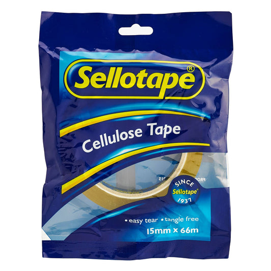 Sellotape 1105 Cellulose Tape 15mmx66m - City Books & Lotto