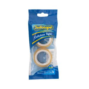 Sellotape 3260 Cellulose Tape 2 Pack 15mmx10m - City Books & Lotto