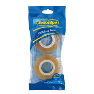 Sellotape 3274 Cellulose Tape 2 Pack 18mmx33m - City Books & Lotto