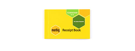 Receipt Book Marbig 34/50 DL 50 Leaf - City Books & Lotto
